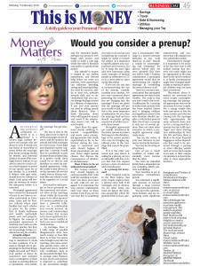 Would you consider prenup?
